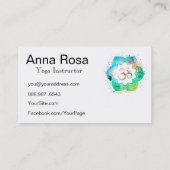 *~*のヨガの曼荼羅のはす先生のインストラクターOmのオウム 名刺 (裏面)