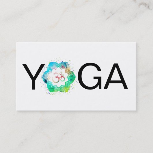 *~*のヨガの曼荼羅のはす先生のインストラクターOmのオウム 名刺 (正面)