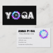 *~*のヨガの曼荼羅の先生のインストラクターのはすOM 名刺 (正面/裏面)