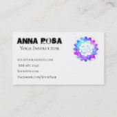 *~*のヨガの曼荼羅の先生のインストラクターのはすOM 名刺 (裏面)