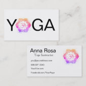 *~*のヨガの曼荼羅OMのオウムのはす先生のインストラクター 名刺 (正面/裏面)