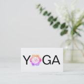 *~*のヨガの曼荼羅OMのオウムのはす先生のインストラクター 名刺 (スタンド正面)