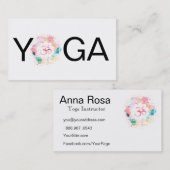 *~*のヨガの曼荼羅OMのオウムのはす先生のインストラクター 名刺 (正面/裏面)