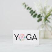 *~*のヨガの曼荼羅OMのオウムのはす先生のインストラクター 名刺 (スタンド正面)