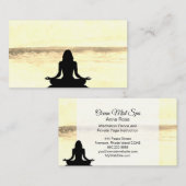 *~*のヨガの海のビーチのサティの黙想の海 名刺 (正面/裏面)