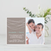 のラぶら下がったイツリハーサル夕食写真招待状 招待状 (スタンド正面)