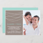 のラぶら下がったイツリハーサル夕食写真招待状 招待状 (正面/裏面)