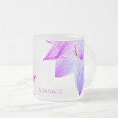 *~*のライトによって満たされるナマステのはす霊気のマッサージのヨガ フロストグラスマグカップ (正面右)