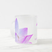 *~*のライトによって満たされるナマステのはす霊気のマッサージのヨガ フロストグラスマグカップ (正面左)