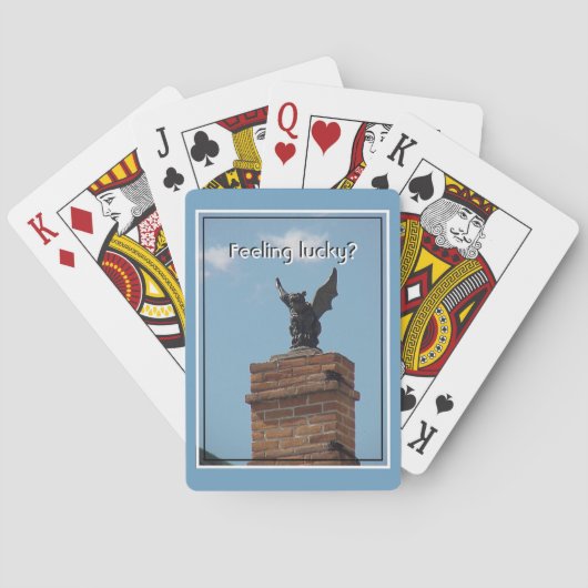 のラッキー感じゴシックガーゴイルトランプ トランプ (裏面)