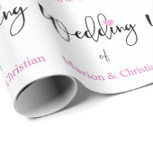 のラッパーソナライズされたプ結婚紙 ラッピングペーパー (ロールコーナー)