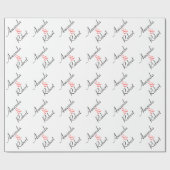 のラッパーソナライズされたプ結婚紙 ラッピングペーパー (フラット)