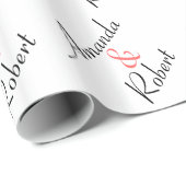 のラッパーソナライズされたプ結婚紙 ラッピングペーパー (ロールコーナー)