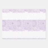 のラッ結婚ピング紙はギフトとシャワー用に設定。 ラッピングペーパーシート (正面3)