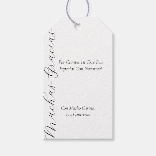 ～のラベルを支持すスペインのる ギフトタグ (正面)