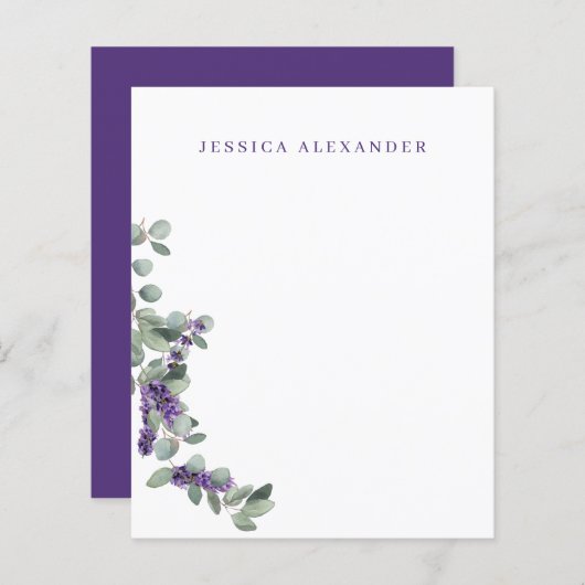 のラベ結婚ンダーの葉の文房具パーソナライズされた (正面/裏面)