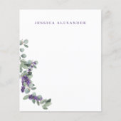 のラベ結婚ンダーの葉の文房具パーソナライズされた (正面)