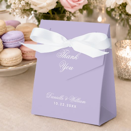 のラベ結婚ンダーシンプルのScript Purpleに感謝 フェイバーボックス