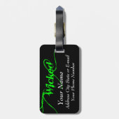 のラベ警告ルのラゲッジタグを不正 ラゲッジタグ (裏面縦)