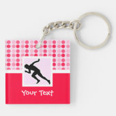 のランニングかわいい キーホルダー (裏面)