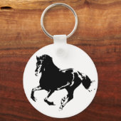 のランニング馬の鍵鎖 キーホルダー (正面)