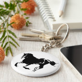 のランニング馬の鍵鎖 キーホルダー (側面)