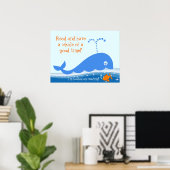 のリテラシー読ポスターに夢中になっている ポスター (ホームオフィス)