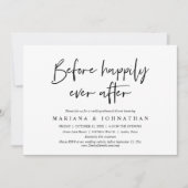 のリハーサルが楽しく結婚終わる前に 招待状 (正面)