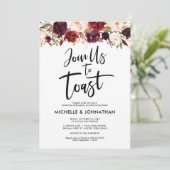 のリハーサルのディナー結婚招待状、トーストに参加 招待状 (スタンド正面)