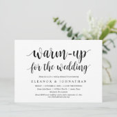 のリハーサル結婚ディナーパーティーのウォームアップ 招待状 (スタンド正面)