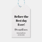 のリハ結婚ーサルのディナーラベル ギフトタグ (正面)