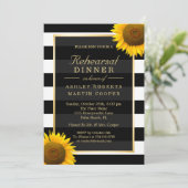 のリハ結婚ーサルディナーひまわりエレガントの装飾 招待状 (スタンド正面)