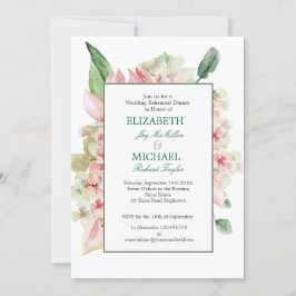 のリハ結婚ーサルディナーエレガントフローラ 招待状