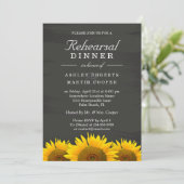 のリハ結婚ーサルディナーサンフラワーズシャルボード 招待状 (スタンド正面)