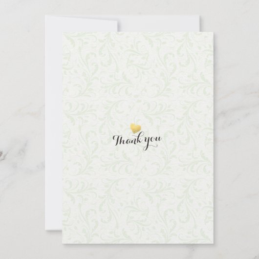 のリハ結婚ーサルディナーシックな金箔パイナップル 招待状 (裏面)