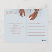 のリハ結婚ーサルディナーシンプルロブスター沸騰 ポストカード (裏面)