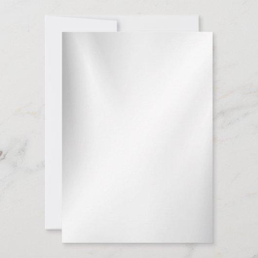 のリハ結婚ーサルディナーネイビーブルーホワイトフローラ 招待状 (裏面)