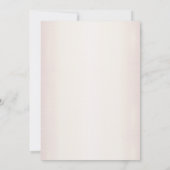 のリハ結婚ーサルディナーパーティーボホピンク 招待状 (裏面)