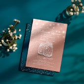 のリハ結婚ーサルディナーメイソンジャースバラゴールドフォイル 招待状