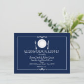 のリハ結婚ーサルディナー招待状 – 任意の色 招待状 (スタンド正面)