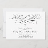 のリハ結婚ーサルディナー招待状 招待状 (正面)