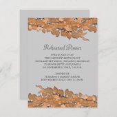 のリハ結婚ーサルディナー招待状 招待状 (正面/裏面)