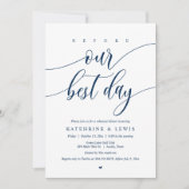 のリハ結婚ーサルディナー、我々の日の前最高のにインビー 招待状 (正面)