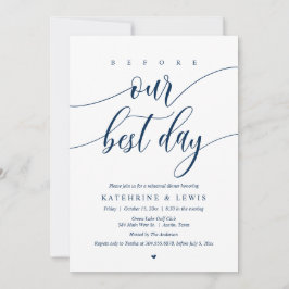 のリハ結婚ーサルディナー、我々の日の前最高のにインビー 招待状