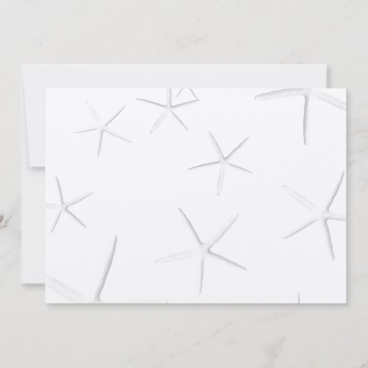 のリハ結婚ーサルビーチパーティの招待状 招待状 (裏面)