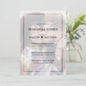 のリハ結婚ーサル写真ミニマルタイポグラフィ 招待状 (スタンド正面)