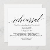 のリハ結婚ーサル招待状 招待状 (正面/裏面)