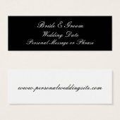 のリマ結婚インダーの挿入(招待状) (正面&裏面)