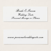 のリマ結婚インダーの挿入(招待状) (正面&裏面)