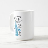 のリラックスおもしろいが満ちた冷たい雰囲気は休憩する コーヒーマグカップ (正面左)